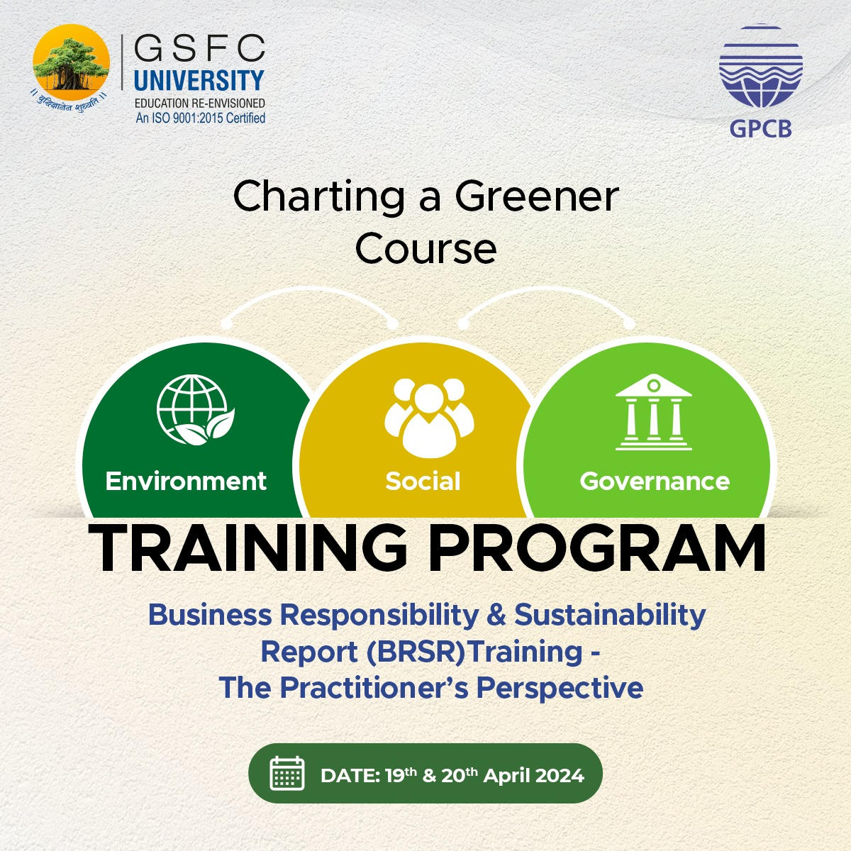 ESG training program | GSFC University, Vadodara